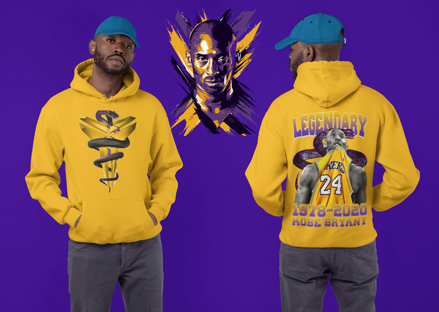 LONG, SHORT SLEEVES AND HOODIES KOBE BLACK MAMBA