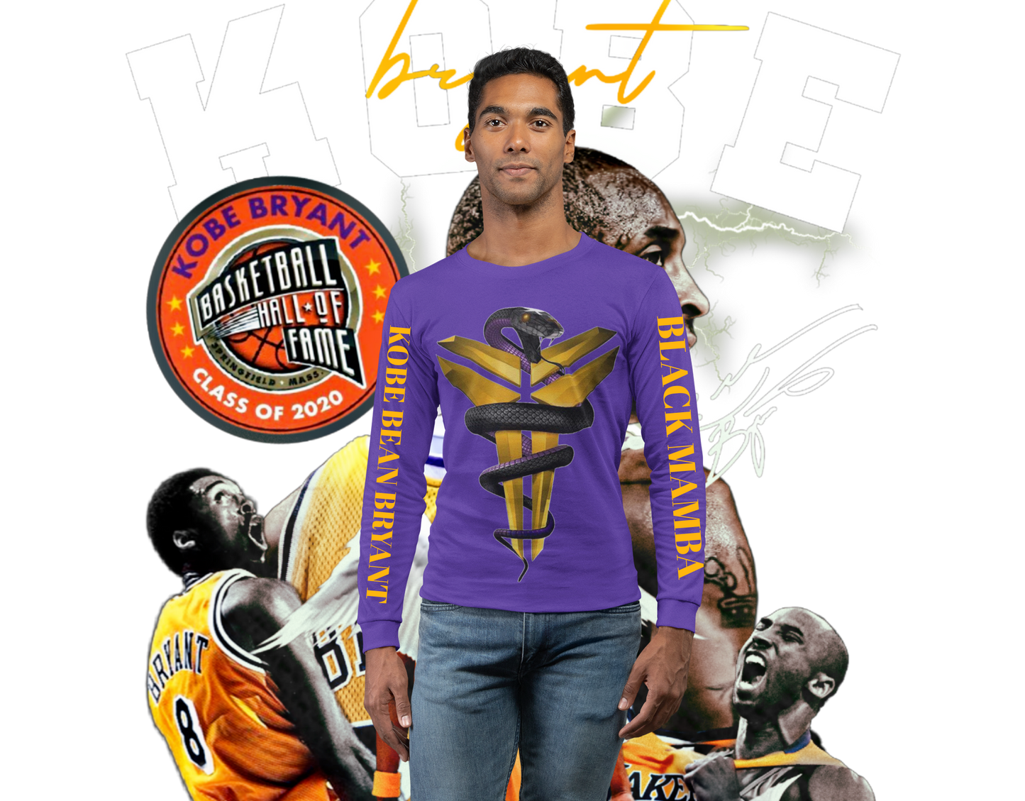 LONG, SHORT SLEEVES AND HOODIES KOBE BLACK MAMBA