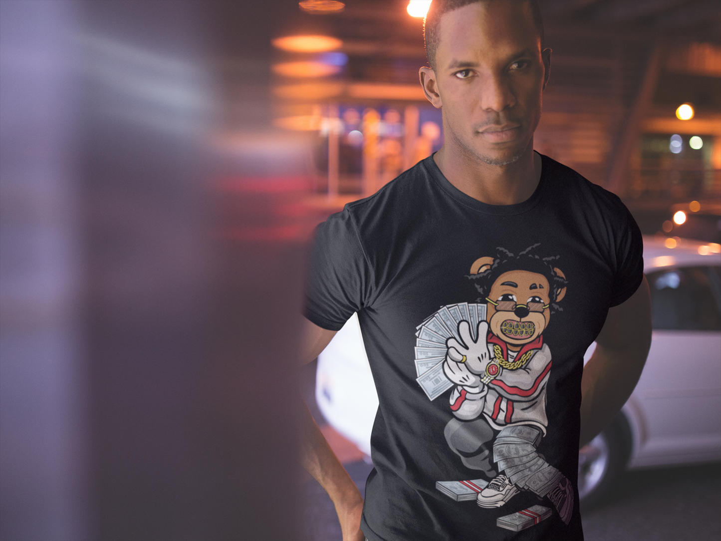 HUSTLIN BEAR CUSTOM T SHIRTS