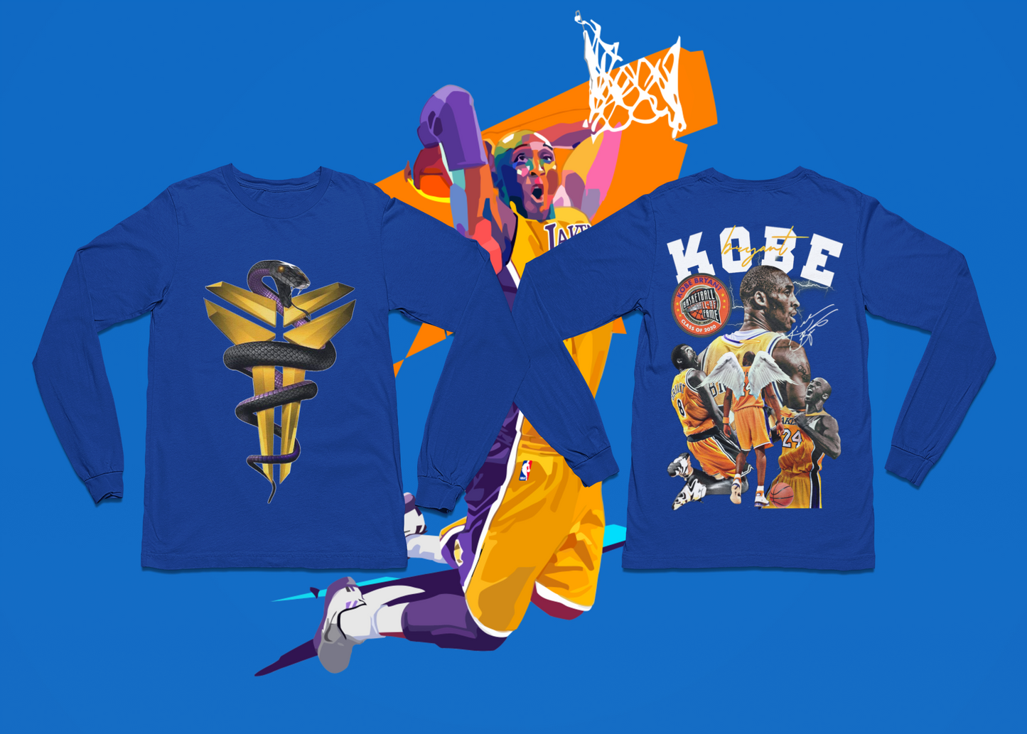 LONG, SHORT SLEEVES AND HOODIES KOBE BLACK MAMBA